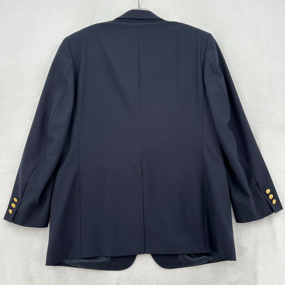 Brooks Brothers Brooksease темно-синий блейзер мужской 42R золото кнопки шерсти дизайнер - Изображение 2 из 4