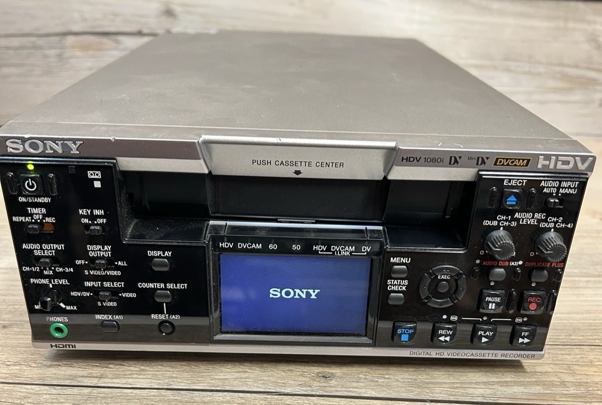 SONY カセットプレーヤー　セット SONY VIDEOCASSETTE PLAYER ビデオカセットプレーヤー Sony DV: MiniDV