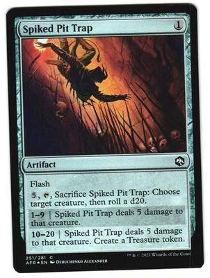 Spiked Pit Trap Foil 251 AFR C Adventures in the Forgotten Realms MTG