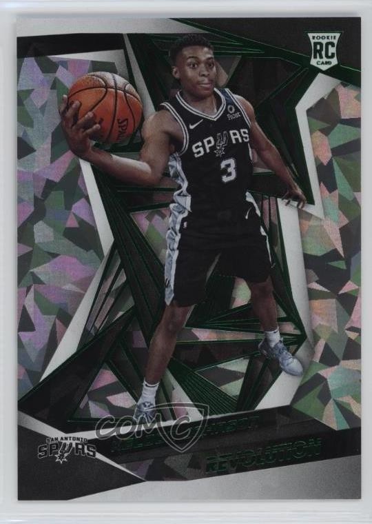 2019 Revolution Chinese New Year Emerald 65/88 Keldon Johnson #127 Rookie RC 4f5