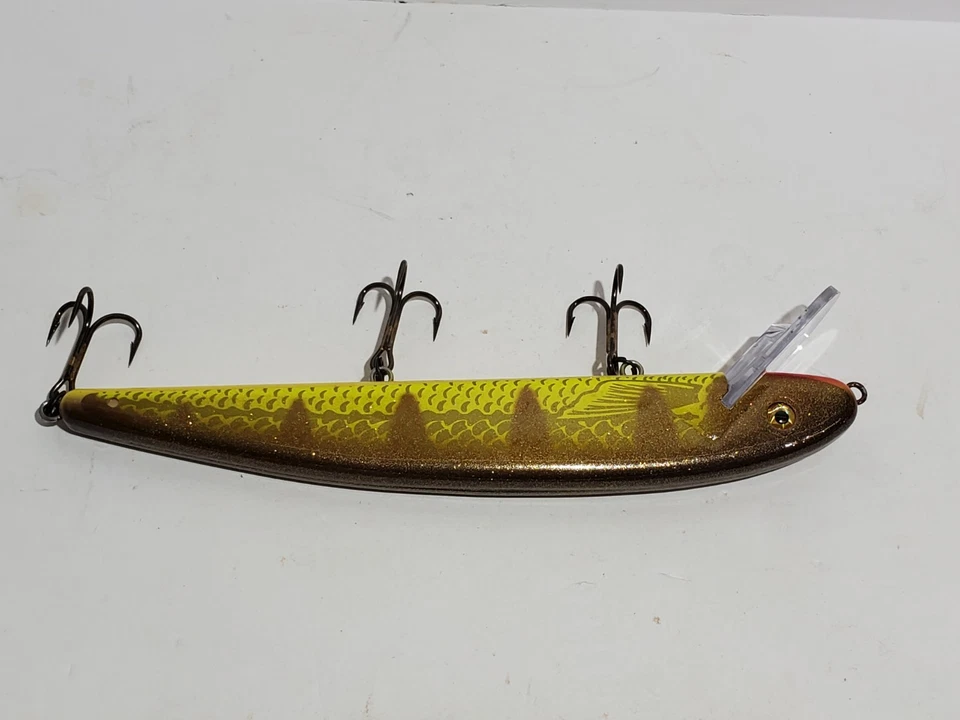 Señuelo de pesca Musky Mania Jake J10-49, Walleye brillante. Pulmón muscular, lucio. D Foto 2 de 4