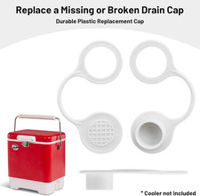 Drain Plug Caps Replacement Compatible with Igloo Coolers 25  70 Qt, 2 Pack Tr...