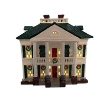 Department 56 Snow Village Southern Colonial 1991 Lighted House w/ Cord