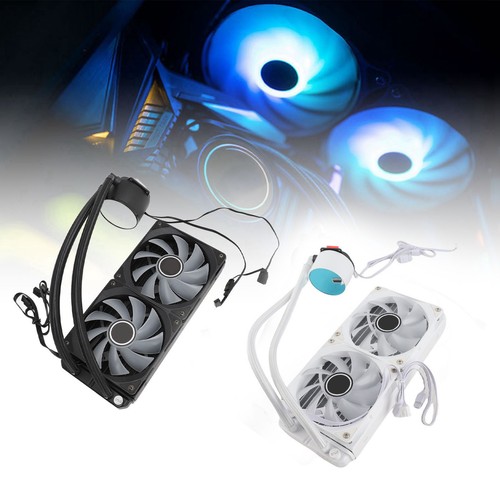 240mm CPU Cooler Dual 120mm PWM Fan ARGB Sync Adjustable For LGA2066 2011 115 CB - Afbeelding 2 van 30