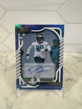 2022 Panini Absolute Jordan Davis Blue Rookie Auto /25 #172 RC