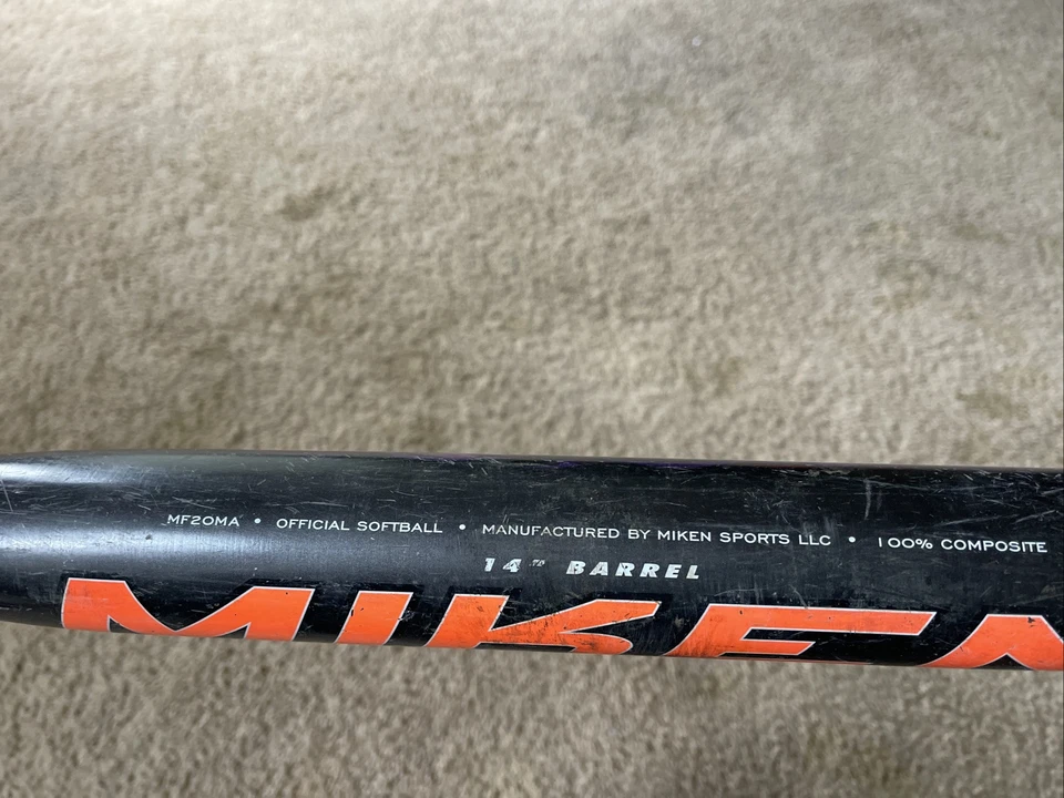 Bate de softbol lanzamiento lento Maxload 2018 Miken Freak 20 aniversario 27 oz MF20MA ASA Foto 3 de 4