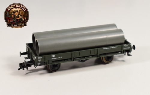 Sachsenmodelle H0 DC - Flachwagen Nürnberg 5631 mit Ladung DB - ohne OVP - H 694 | Condition: Gebraucht