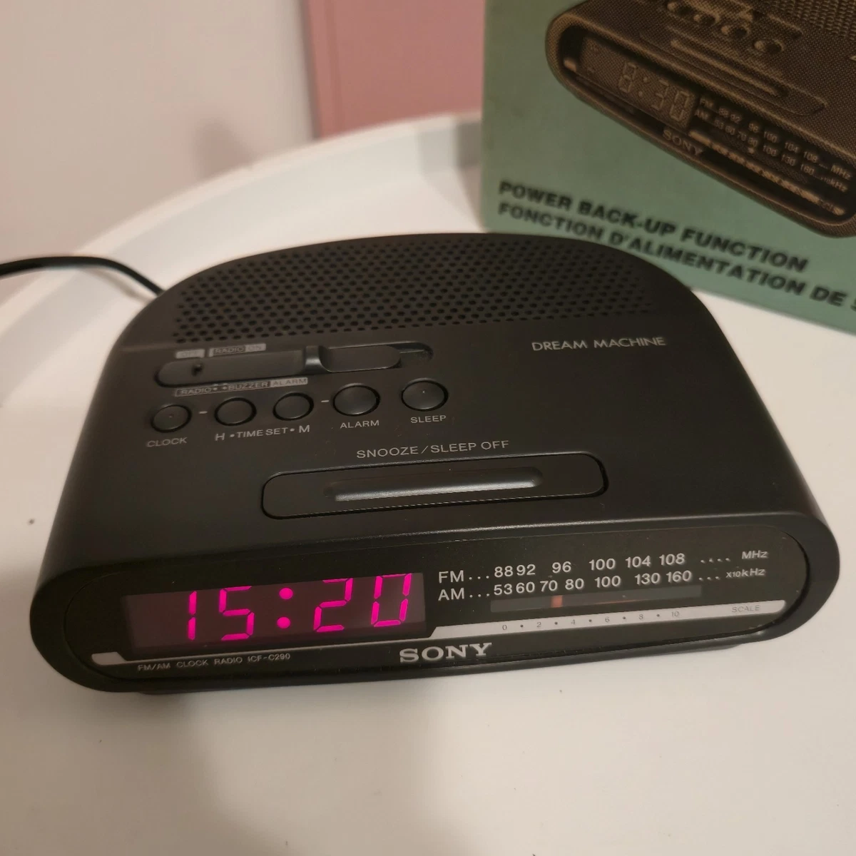Radio despertador digital Sony ICF-C290 Dream Machine AM/FM negro