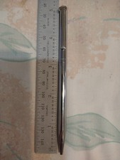 Tiffany Co T Clip Slim Line Stainless Steel Ball Point Pen
