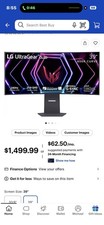 LG 39" UltraGear OLED Curved Gaming Monitor 240Hz - Monitor only