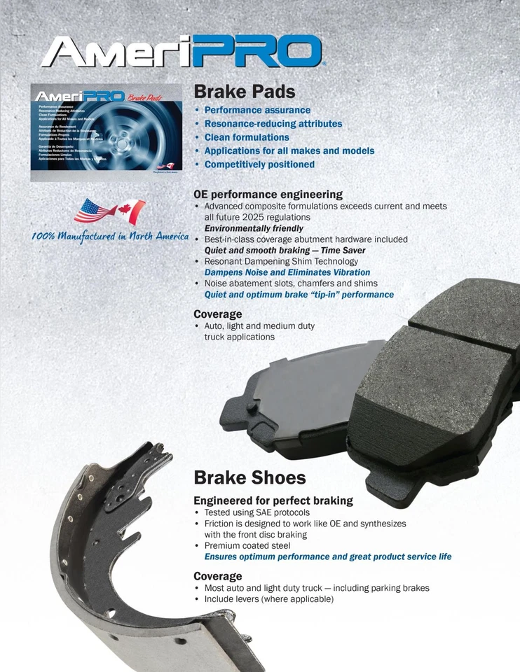 Front & Rear Disc Brake Pads Parking Shoe fits Lexus IS300 IS350 2021-2025 - Image 4 of 4