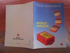 Dictée Magique - Notice Modules Magiques Speak & Spell - Texas Instruments 1985