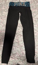 Vtg Victoria's Secret PINK Y2K Foldover Yoga Pants Flare Legging Leopard XS