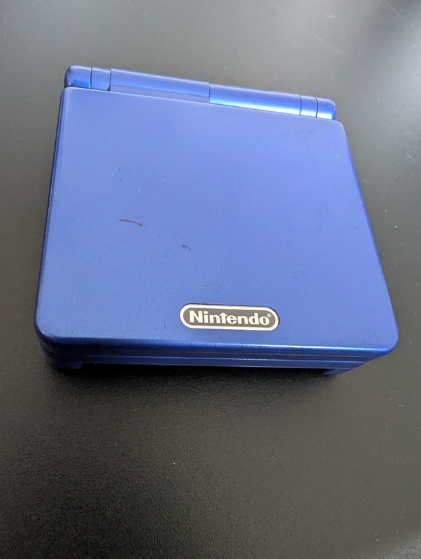 Nintendo Game Boy Advance GBA SP AGS 001 - Cobalt w charger