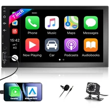 Double Din Car Stereo,7 Inch HD Touchscreen Auto Radio in-Dash Car Radio with...