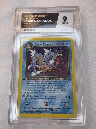 Pokémon TCG Team Rocket Dark Gyarados FIRST EDITION 8/82 ACE 9 WOTC Holo