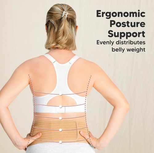 Maternity Belly Bands for Pregnant Women Soft Breathable Pregnancy Support band - Picture 4 of 8