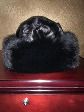 Minx Fur Hat With Trim Dyed Fox From Overland