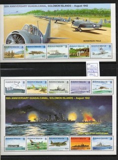 SOLOMON ISLAND Lot aus 1985/91 Flugzeuge Schiffe