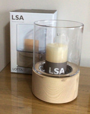 Image of LSA International Lotta Glass Vase/Lantern H22.5cm x W15cm - RRP £85.00