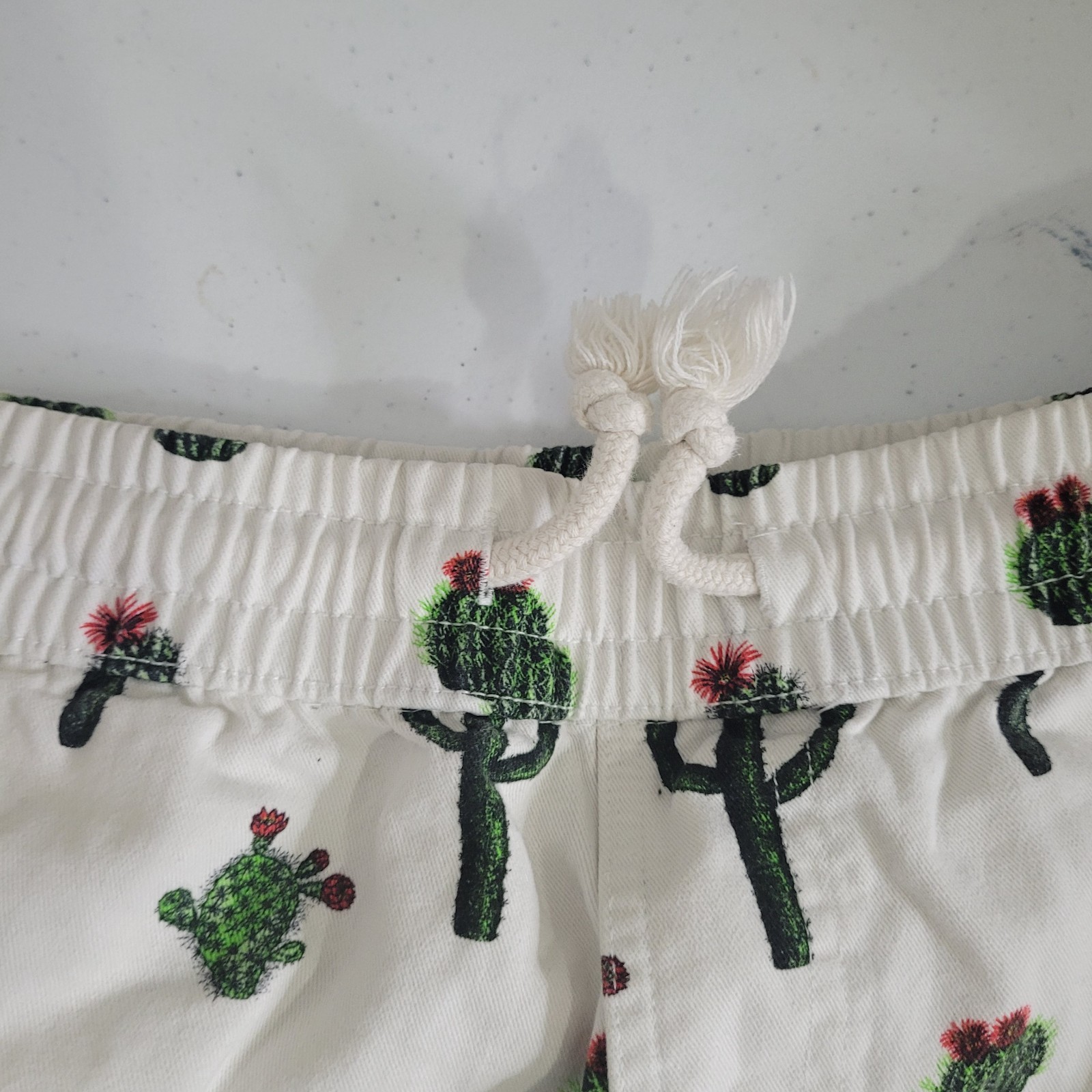 Zipcode Small Shorts Cactus graphic print Drawstr… - image 3