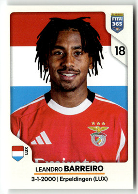Panini FIFA 365 2026 Sticker No. 379 Leandro Barreiro SL Benfica Lissabon
