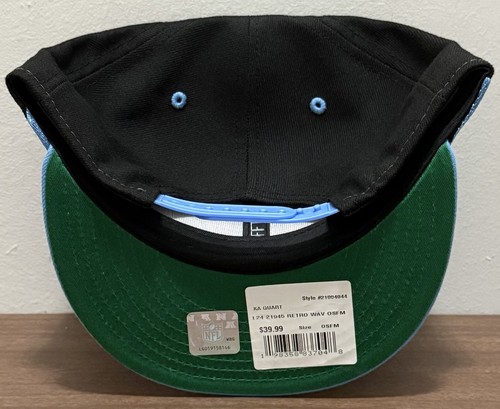 New Era Houston Oilers 9Fifty Blue Black Sharktooth Snapback Adjustable Hat Cap - Picture 3 of 5
