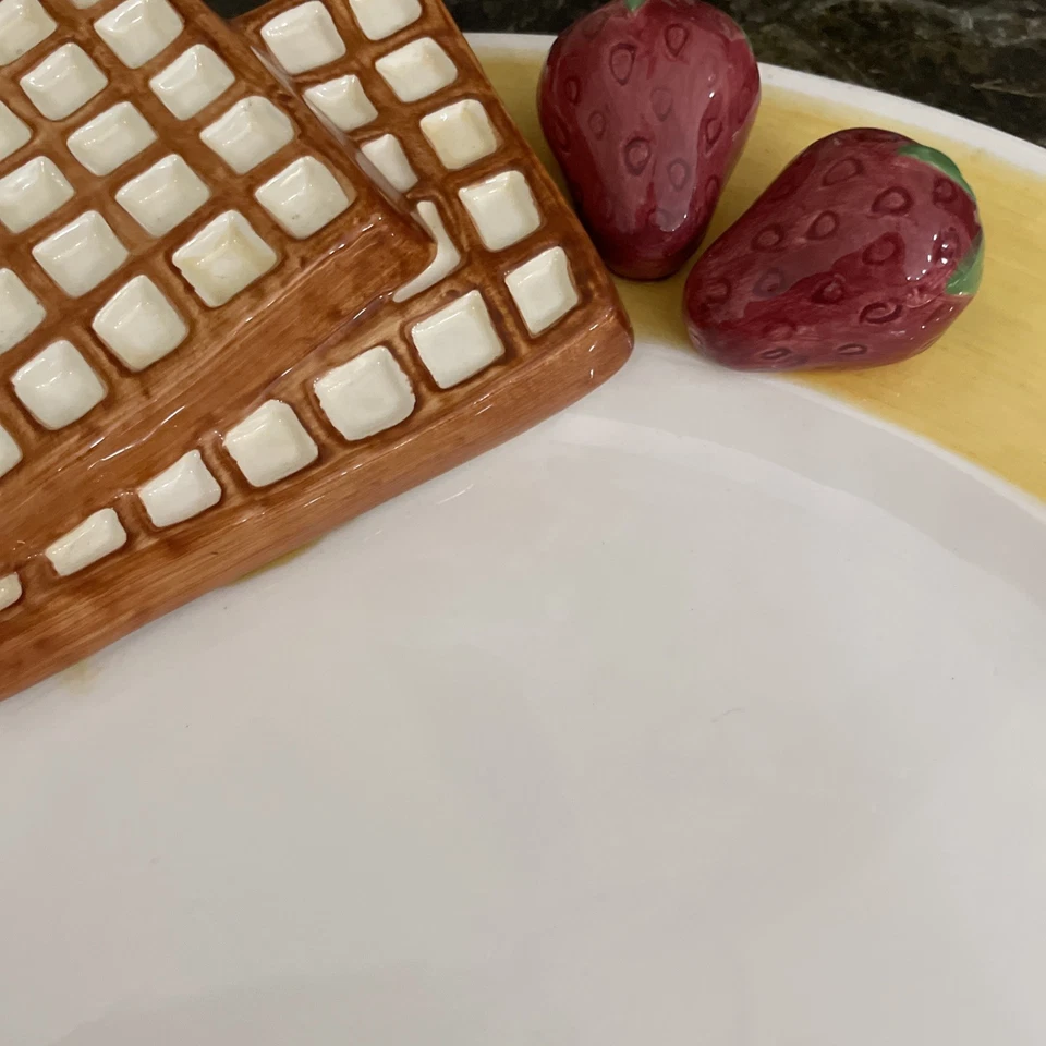 Винтажный лотос новинка завтрак блюдо цветной 3D яйца вафли тост ягоды 15» - Изображение 3 из 4
