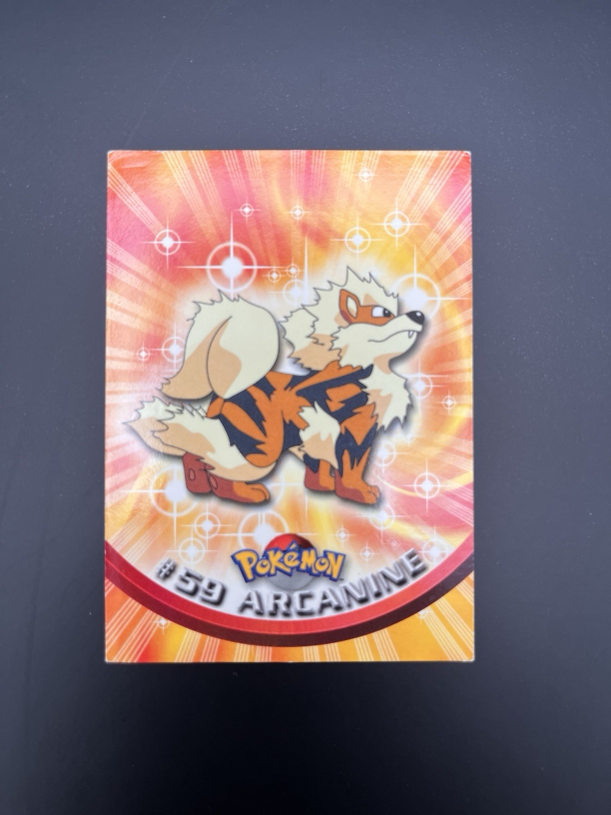 Arcanine #59 Topps Blue Label Non Foil Pokemon Card LP