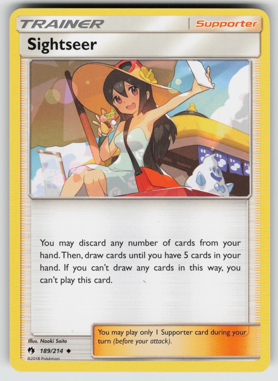 Sightseer 189/214 Lost Thunder Pokemon TCG Near Mint