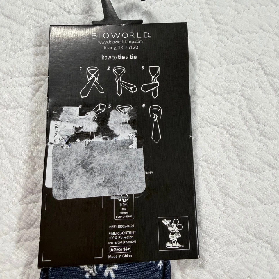 Disney Mickey Mouse Ho Ho Copo de Nieve Corbata Cuello Niños Navidad Vacaciones Diversión Nueva con Etiquetas Foto 3 de 4
