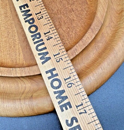 VTG MCM Danish Modern Teak Cheese Serving Board with Glass Dome /Cloche by DANSK - Picture 9 of 10