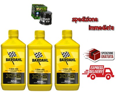 3L Synthetic Oil BARDAHL XTS C60 10W-40 + Filter for Yamaha T-Max 500 2001-2011