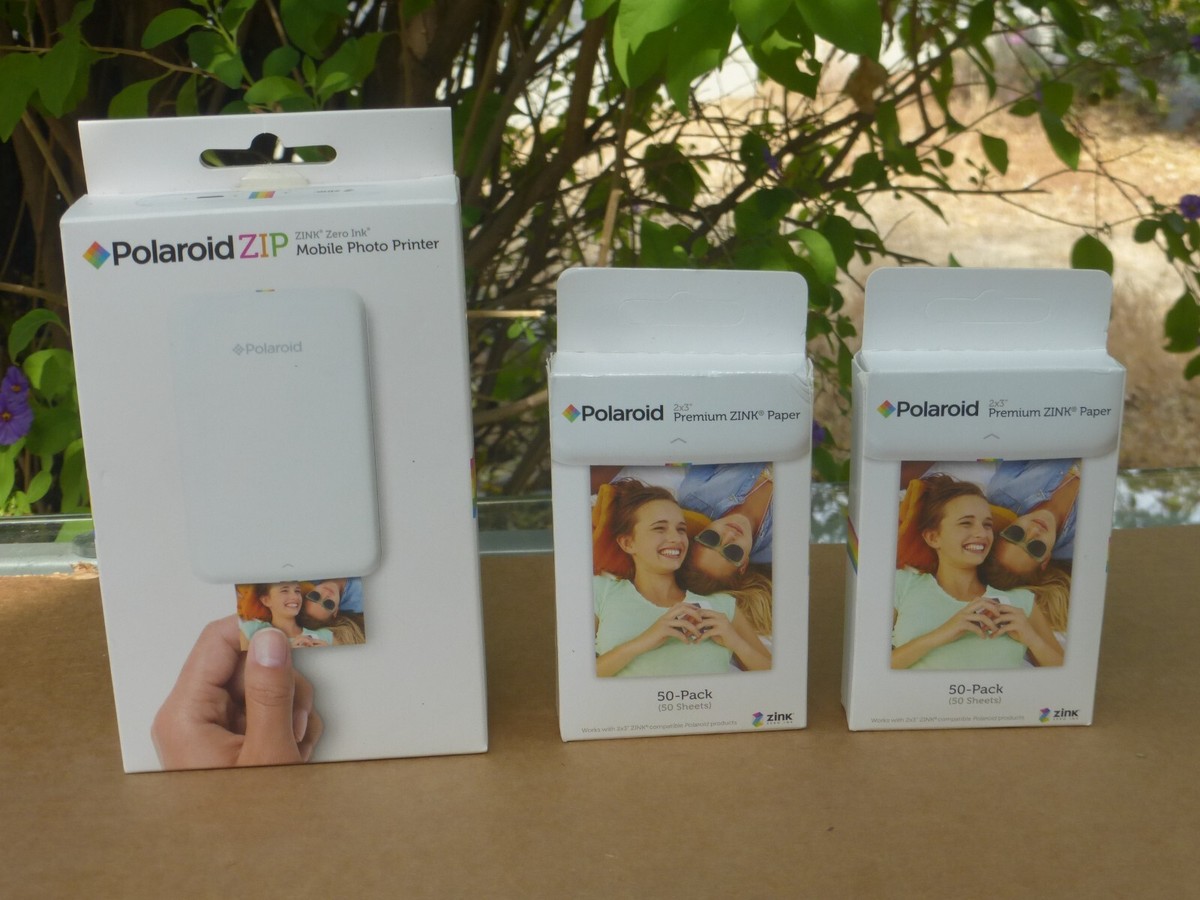 Polaroid Zip Instant Mobile Printer Packs Zink Premium Paper