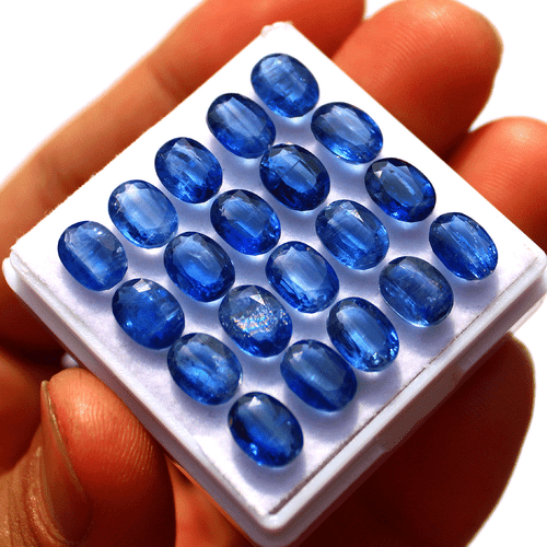 6 Pcs Natural Blue Kyanite Untreated 8mmx6mm Oval Cut Calibrated Gemstones Lot - Picture 11 of 12