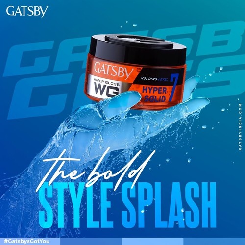 Gatsby Water Gloss - Hyper Solid Wet Look Holding Power Level 7 Hair Gel - Picture 2 of 4
