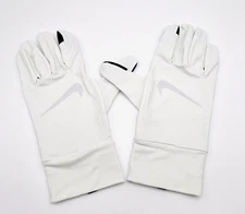 Nike Fleece Running Gloves Womens M/L Football Grey/Silver