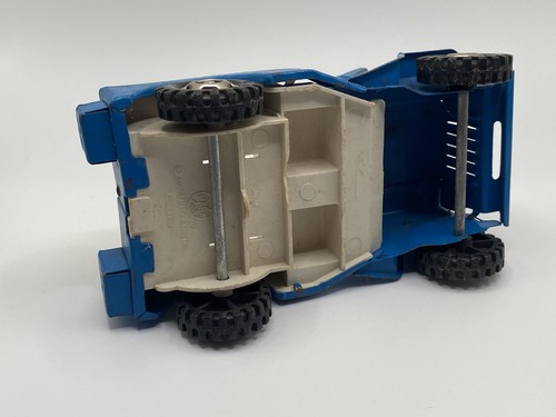Vintage Marx Toys Pressed Steel Jeep Blue Flip Down Windshield RARE - Picture 7 of 9