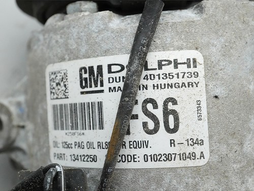 2012 - 2013 Chevrolet Cruze 1.4L Ac Compressor Air Conditioning Motor Pump Oem - Picture 8 of 8