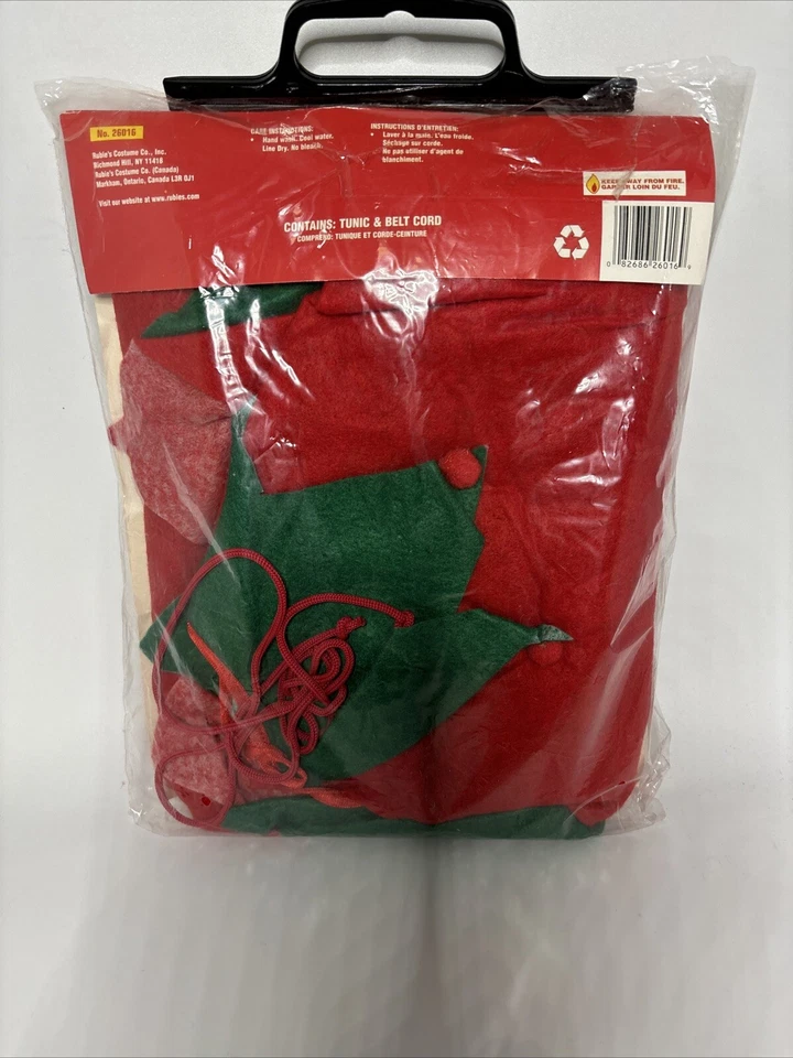 Traje de Elfo-Navidad Nuevo con Etiquetas Rubí Adulto Talla Única 2 Piezas Más Sombrero de Elfo con Campanas Foto 4 de 4