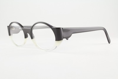 Rare Authentic Michel Henau BORONO B01 50mm Black Crystal Glasses  