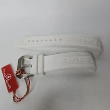 Swiss Legend Trimix Watch Strap Band Silicone White