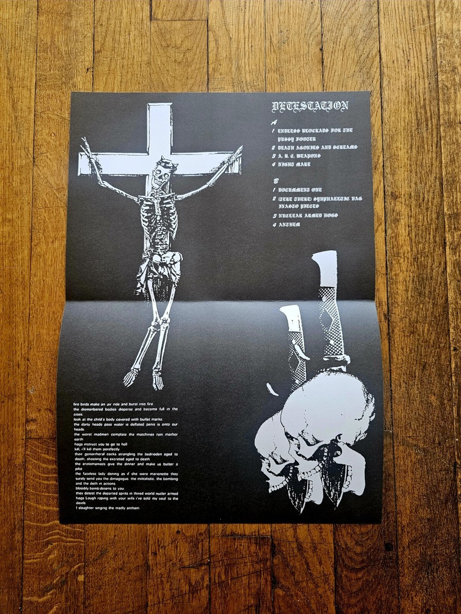 GISM-Detestation LP, Reissue WHITE Vinyl Edition. Brand new, never