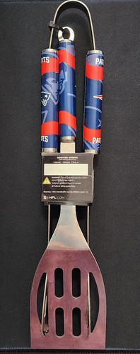 NFL New England Patriots 2-Piece BBQ Tool Set - Spatula & Tongs - Brand New - Picture 3 of 3