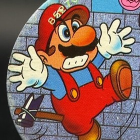 Mario Attack Menko Super Mario Bros Famicom Card Nintendo 1985 NES Japanese