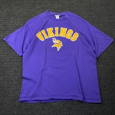Vintage Minnesota Vikings T Shirt Lee Sport XL Purple VF Knitwear y2k Spellout