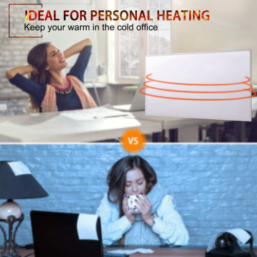 Infrared Heating Panel 600W Electric Panel Heater with Thermostat - Picture 4 of 6