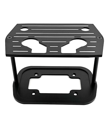 Optima Battery Tray Hold Down Billet Aluminum Group 34 Ball Milled Matte Black