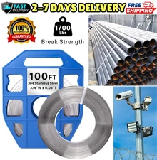Stainless Steel Binding Strap Duct Band Fastener Strapping Roll Packing Strips