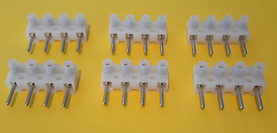 WECO 322 - 4 pin 10mm Screw Terminal Block  Speaker Connector  Niles  Qty 6